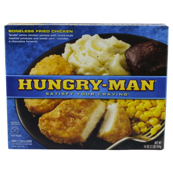 HungryMan Boneless Fried Chicken 16 oz Box