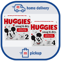 Huggies Snug & Dry Diapers, Disney Baby, 1 (8-14 lb) - 38 diapers