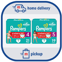 Pampers Cruisers 360 Diapers Size 4, 21 Count (Select for More