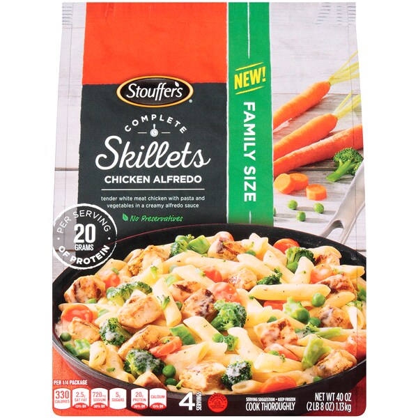 STOUFFERS Family Size Complete Skillets Chicken Alfredo 40 oz