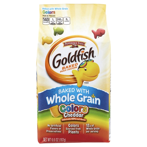 Pepperidge Farm Goldfish Colors Cheddar Whole Grain Baked Snack Pepperidge Farm Goldfish Colors Cheddar Whole Grain Baked Snack Ers 6 Oz Bag