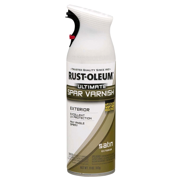 Rust Oleum Ultimate Spar Varnish Spray 260348 11 Ounce Satin Rust Oleum Ultimate Spar Varnish Spray 260348 11 Ounce Satin