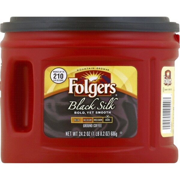 Folgers Ground Coffee Black Silk 242 Oz Folgers Ground Coffee Black Silk 242 Oz