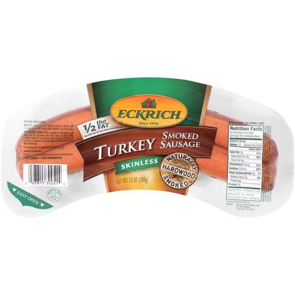 Turkey Sausage Nutrition Label - Labels Ideas 2019