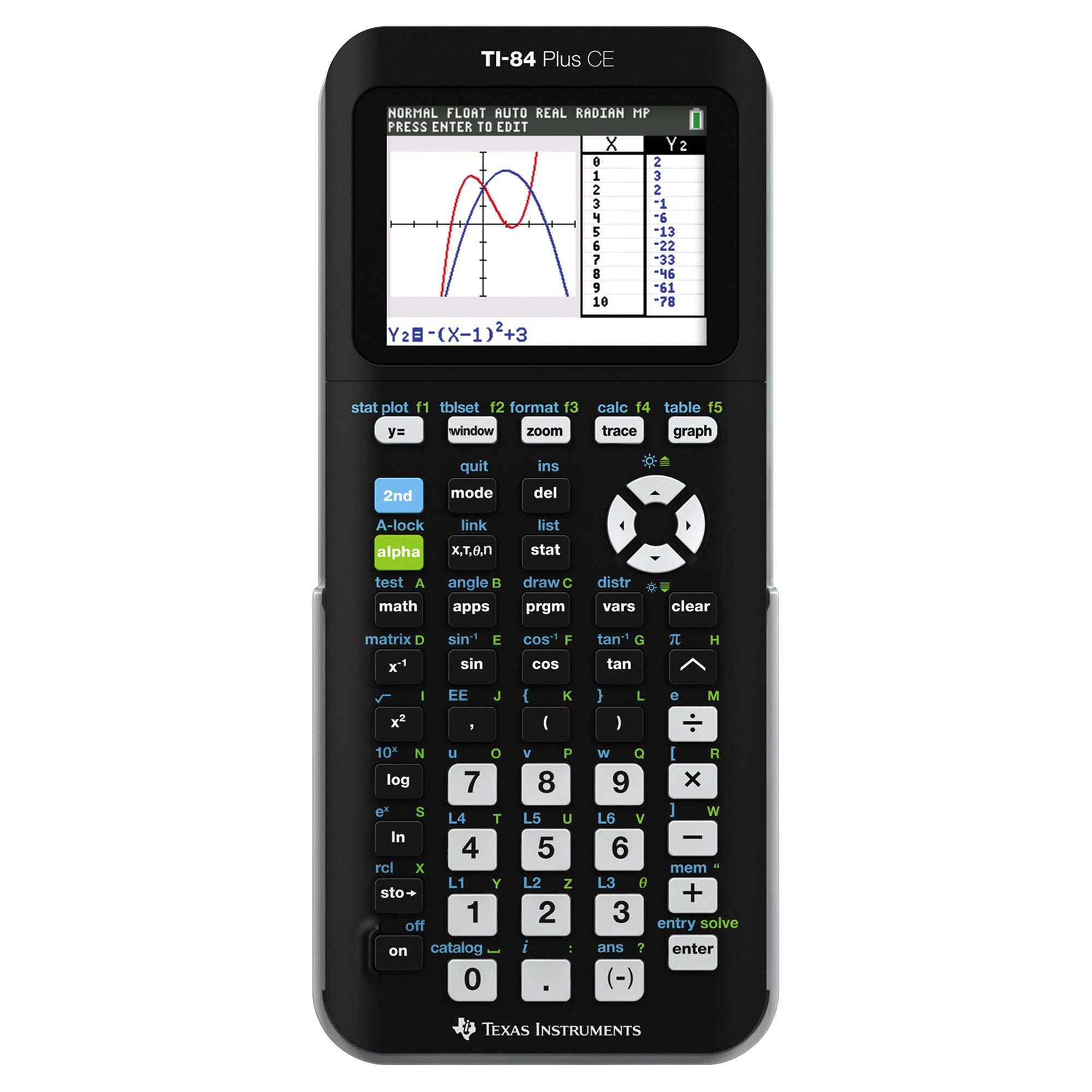 Texas Instruments Ti 84 Plus Ce Calculator Black Meijer Com
