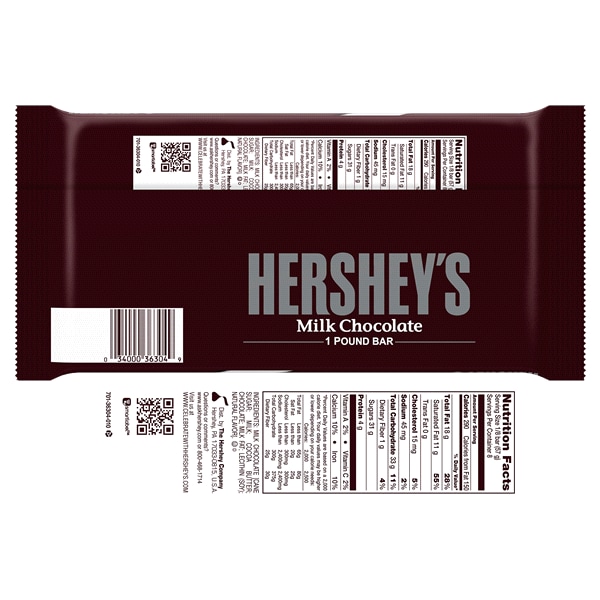 Hershey's Chocolate Bar Nutrition