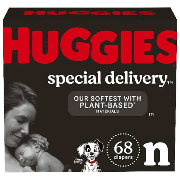 Huggies Newborn Diapers, Little Snugglers Baby Diapers, Size Newborn (up to  10 lbs), 128 Count