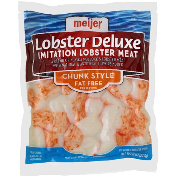 Meijer Chunk Style Lobster Deluxe Imitation Lobster Meat 8 oz | Meijer.com
