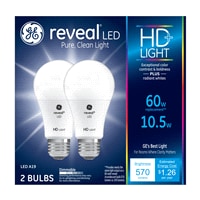 Led Bulbs Meijer Ge Reveal Hd 60w Replacement Led Light Bulbs General Purpose A19 2 Pack