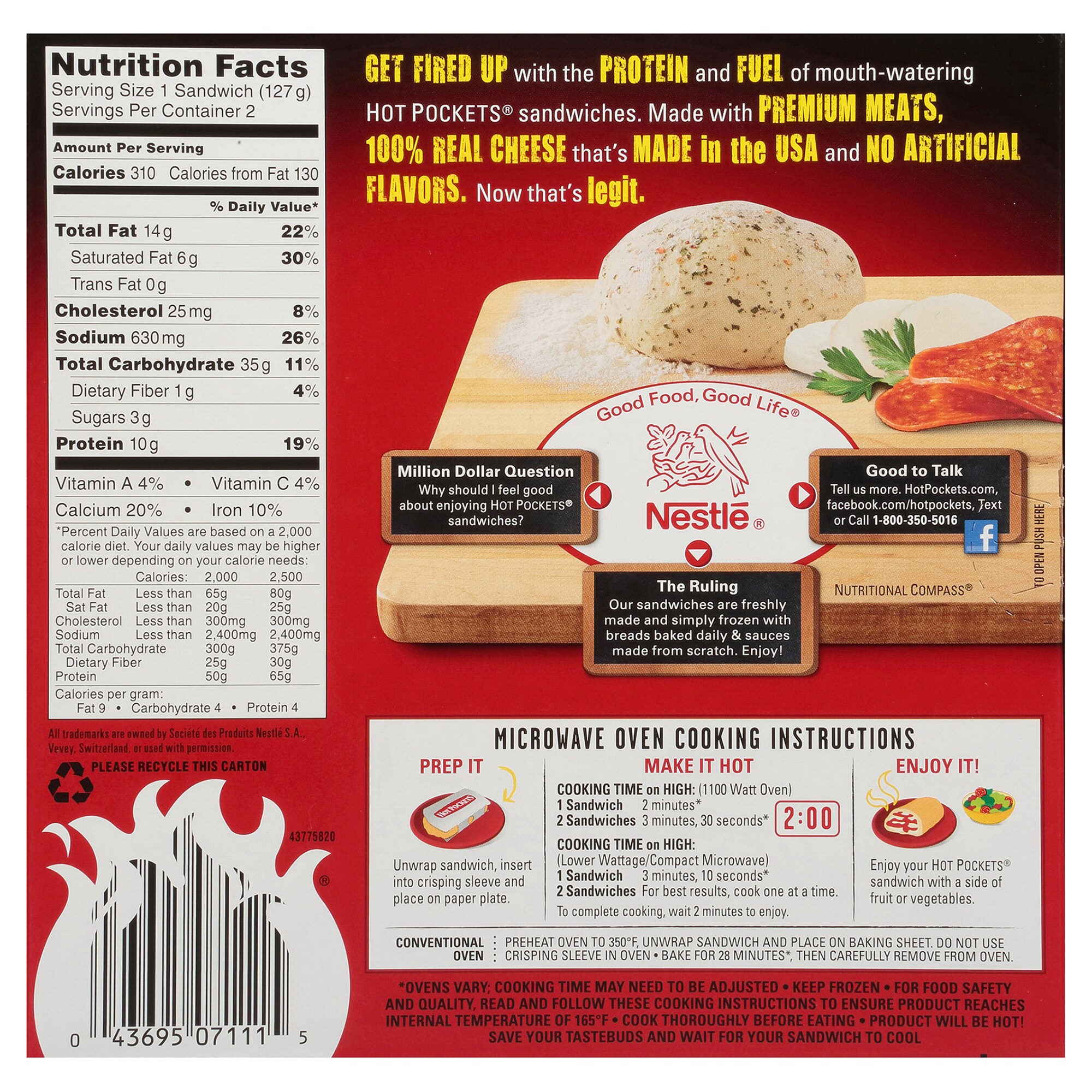 Pepperoni Hot Pocket Nutrition Label Trovoadasonhos