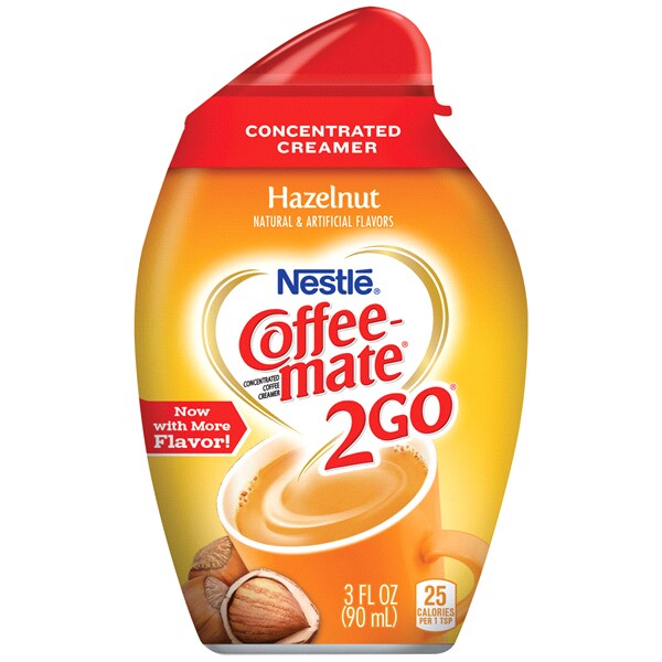 Nestle Coffeemate 2Go Hazelnut Concentrated Liquid Coffee Creamer 3 Oz Nestle Coffeemate 2Go Hazelnut Concentrated Liquid Coffee Creamer 3 Oz