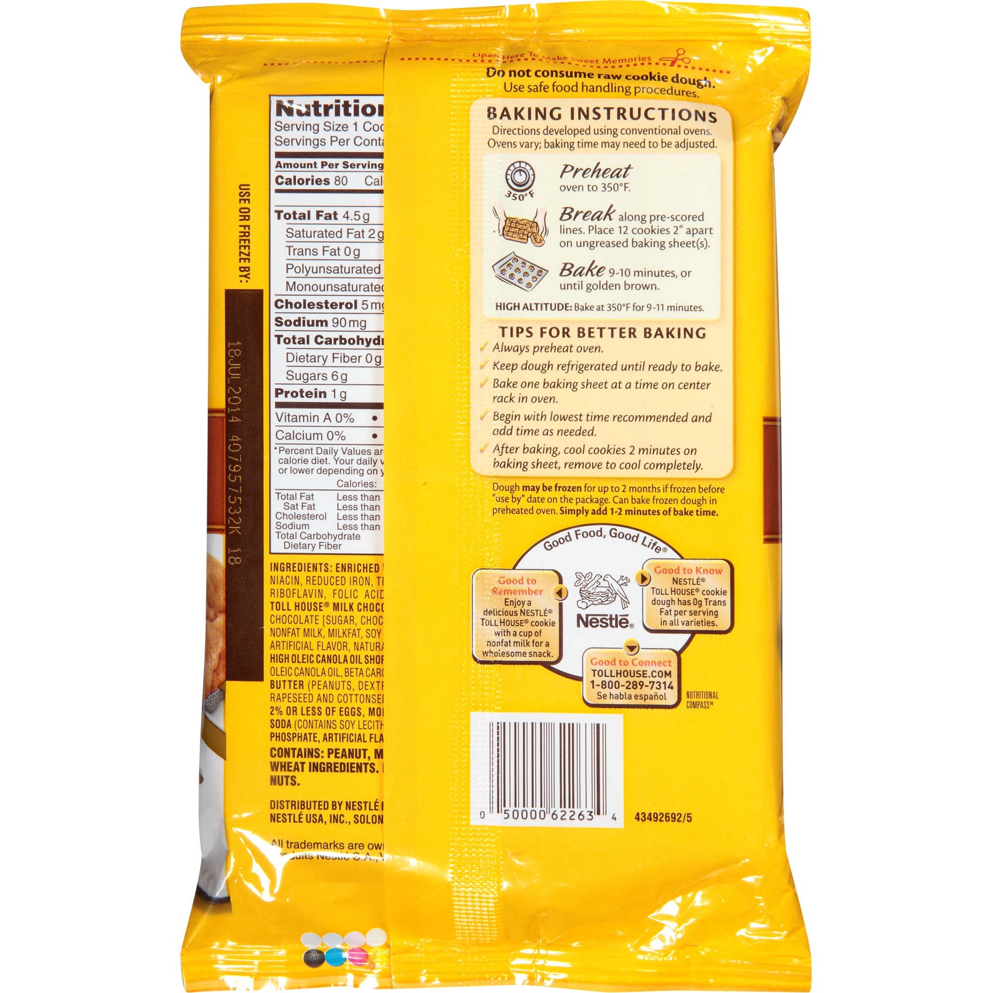 nestle peanut butter chocolate chip cookies