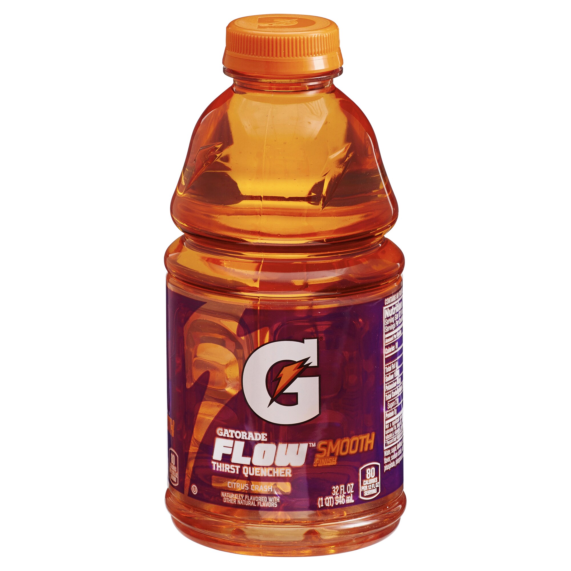 Gatorade Flow Citrus Crash Thirst Quencher 32 Oz Gatorade Flow Citrus Crash Thirst Quencher 32 Oz