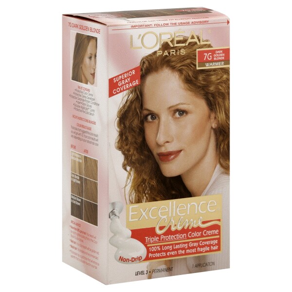 Loreal Paris Excellence Non Drip Crème Triple Protection Color 7g Loreal Paris Excellence Non Drip Crème Triple Protection Color 7g Dark Golden Blonde