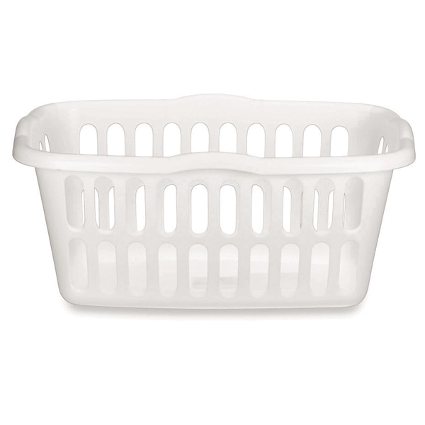 Sterilite 1 5 Bushel Rectangular Laundry Basket White Meijer Sterilite 1 5 Bushel Rectangular Laundry Basket White