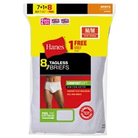 Hanes Mens Tagless No Ride Up Briefs With Comfort Flex Waistband White 7 Pack