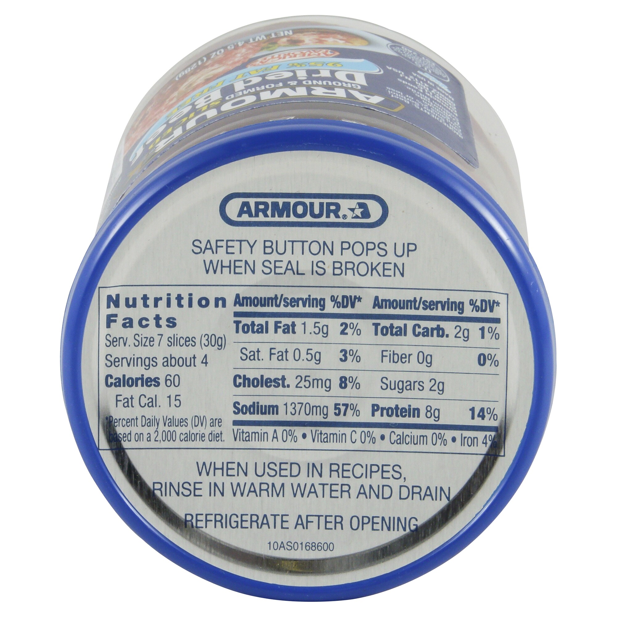 armour dried beef shelf life