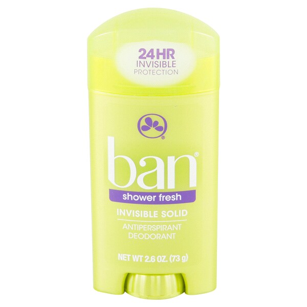 Ban Invisible Solid Shower Fresh Antiperspirant Deodorant 2 6 Oz Ban Invisible Solid Shower Fresh Antiperspirant Deodorant 2 6 Oz