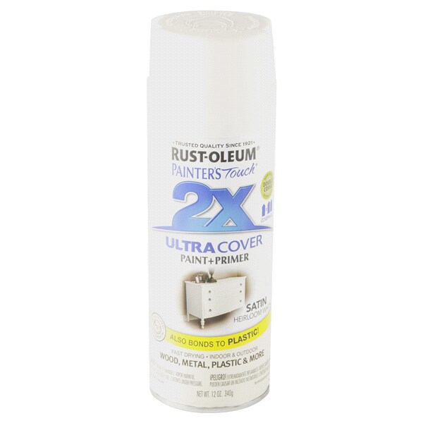 Rust Oleum Painter S Touch 2x Ultra Cover Spray Paint 249076 12oz Rust Oleum Painter S Touch 2x Ultra Cover Spray Paint 249076 12oz Satin Heirloom