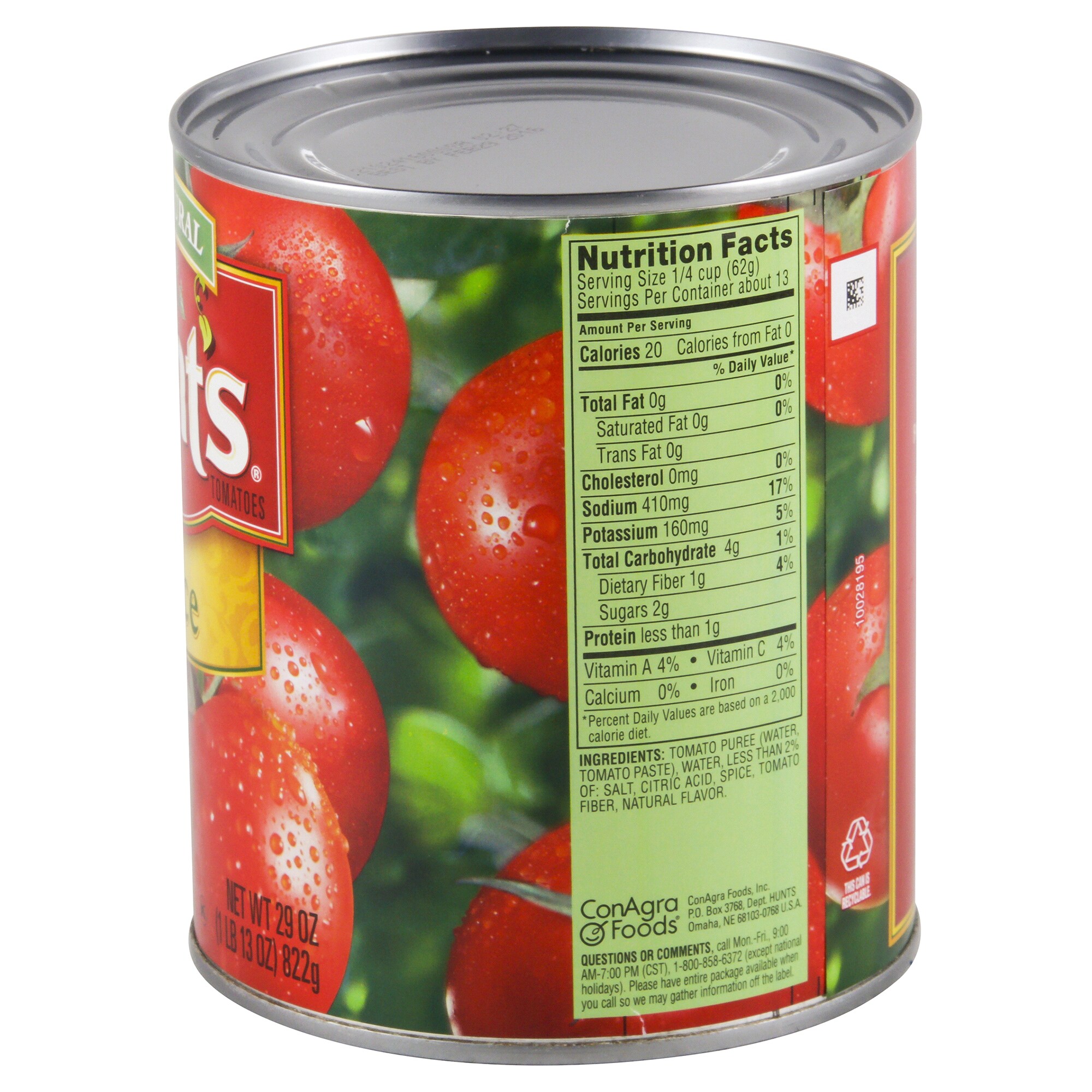 carbs in hunt's tomato paste