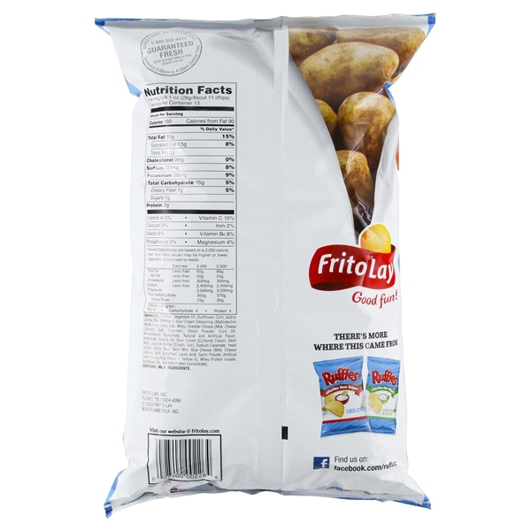 Nutrition Facts For Ruffles Potato Chips - Blog Dandk