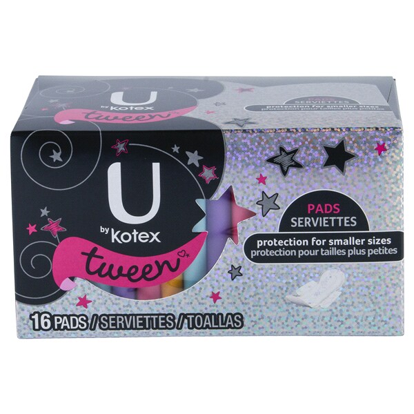 U By Kotex Tween Pads Unscented 16 Count Meijer U By Kotex Tween Pads Unscented 16 Count
