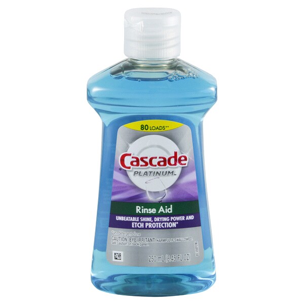 Cascade Rinse Aid Platinum Dishwasher Agent Regular Scent 8 45 Cascade Rinse Aid Platinum Dishwasher Agent Regular Scent 8 45 Fl Oz