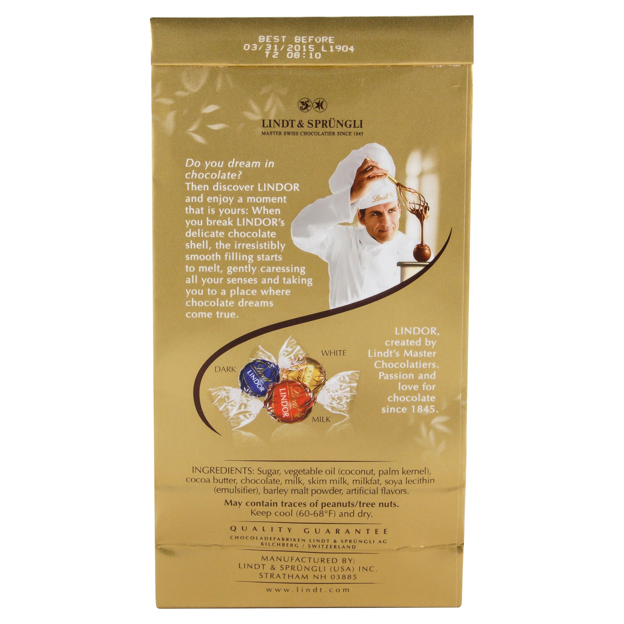 Lindor Assorted Chocolate Truffles 5 1 Oz Bag Meijer