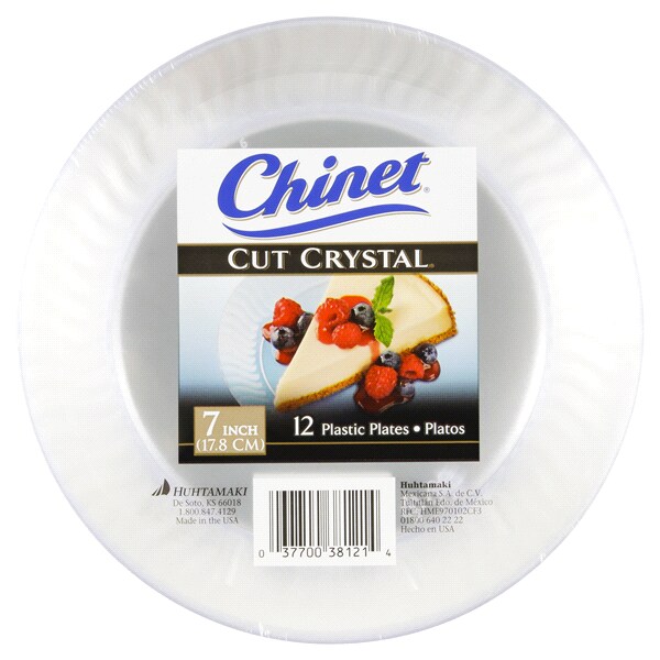 Chinet Cut Crystal 7 Clear Plate 12pk | Meijer.com Chinet Cut Crystal 7 Clear Plate 12pk | Meijer.com