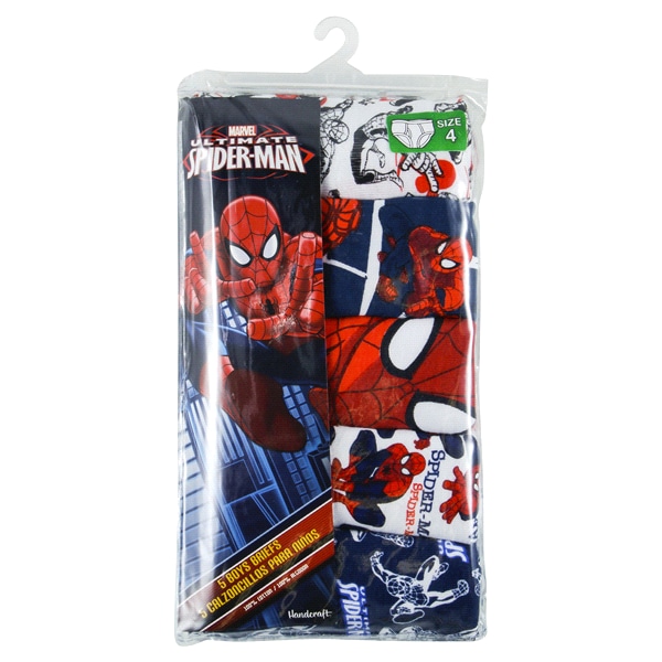 Marvel Ultimate Spider-Man Boys Briefs 5 Pack Size 4 - Meijer.com - 웹