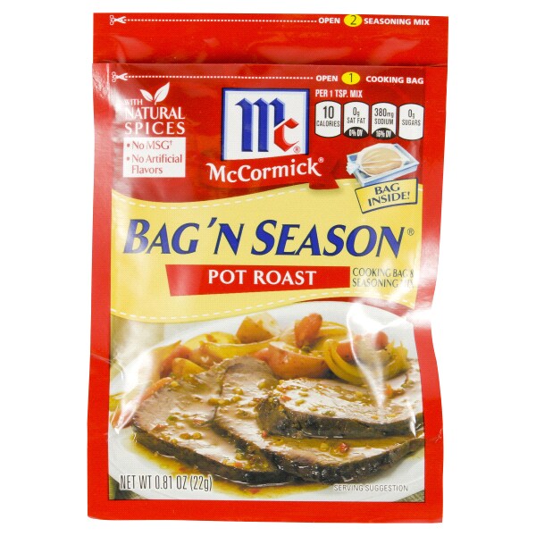 Mccormick Bag N Season Pot Roast Cooking Seasoning Mix 0 81 Oz Mccormick Bag N Season Pot Roast Cooking Seasoning Mix 0 81 Oz