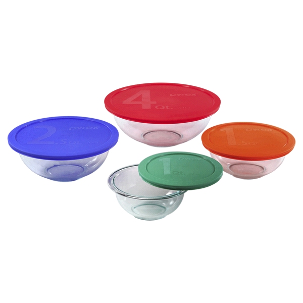 Pyrex® Smart Essentials® 8-Pc Mixing Bowl Set | Meijer.com Pyrex® Smart Essentials® 8-Pc Mixing Bowl Set | Meijer.com