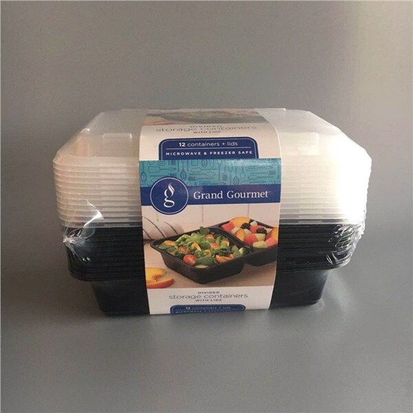 Grand Gourmet Divided Storage Containers With Lids 12 Ct Meijer Com
