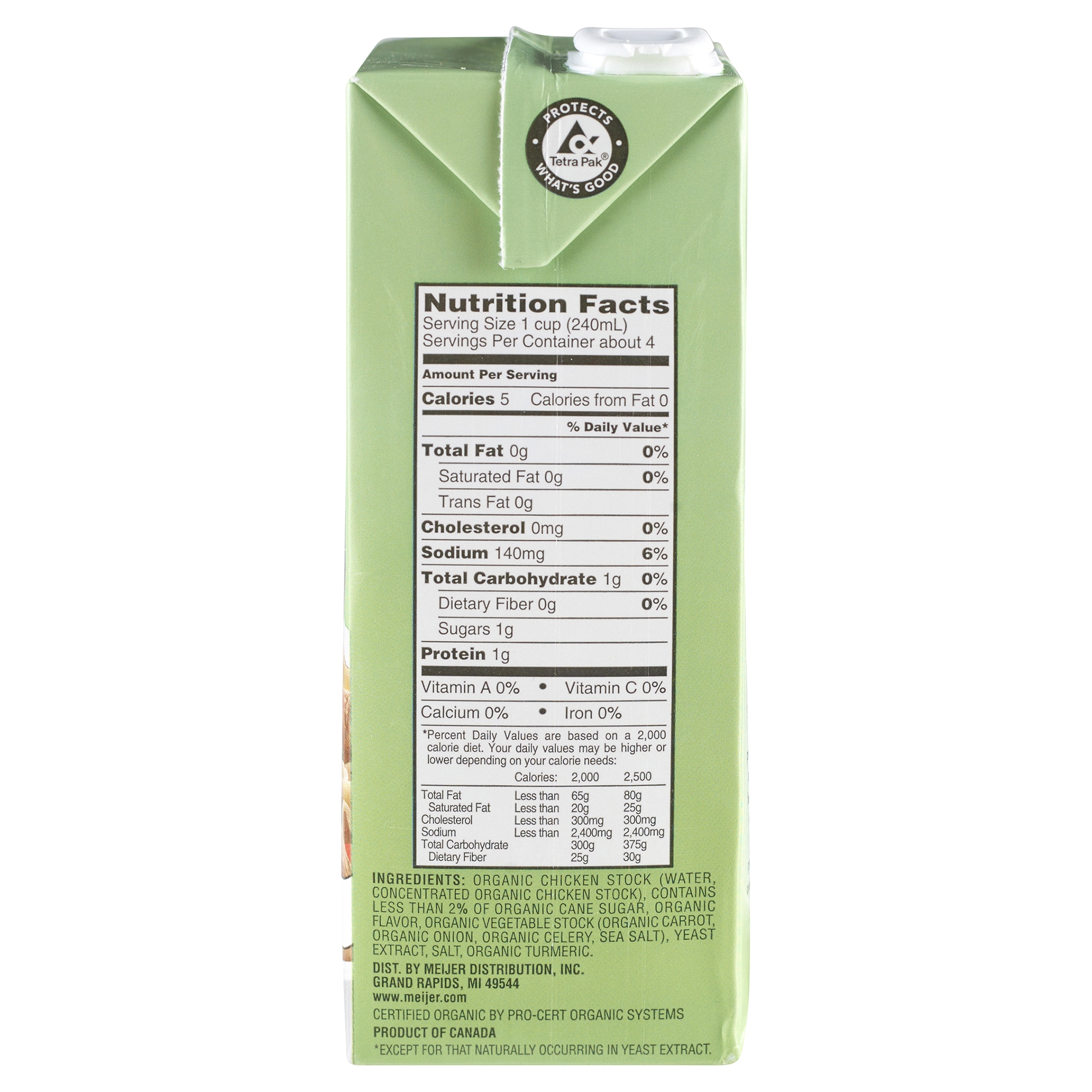True Goodness Organic Low Sodium Chicken Broth 32 oz | Meijer.com True Goodness Organic Low Sodium Chicken Broth 32 oz | Meijer.com