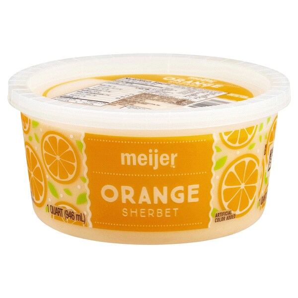 Meijer Orange Sherbet 1 Quart Meijer Orange Sherbet 1 Quart