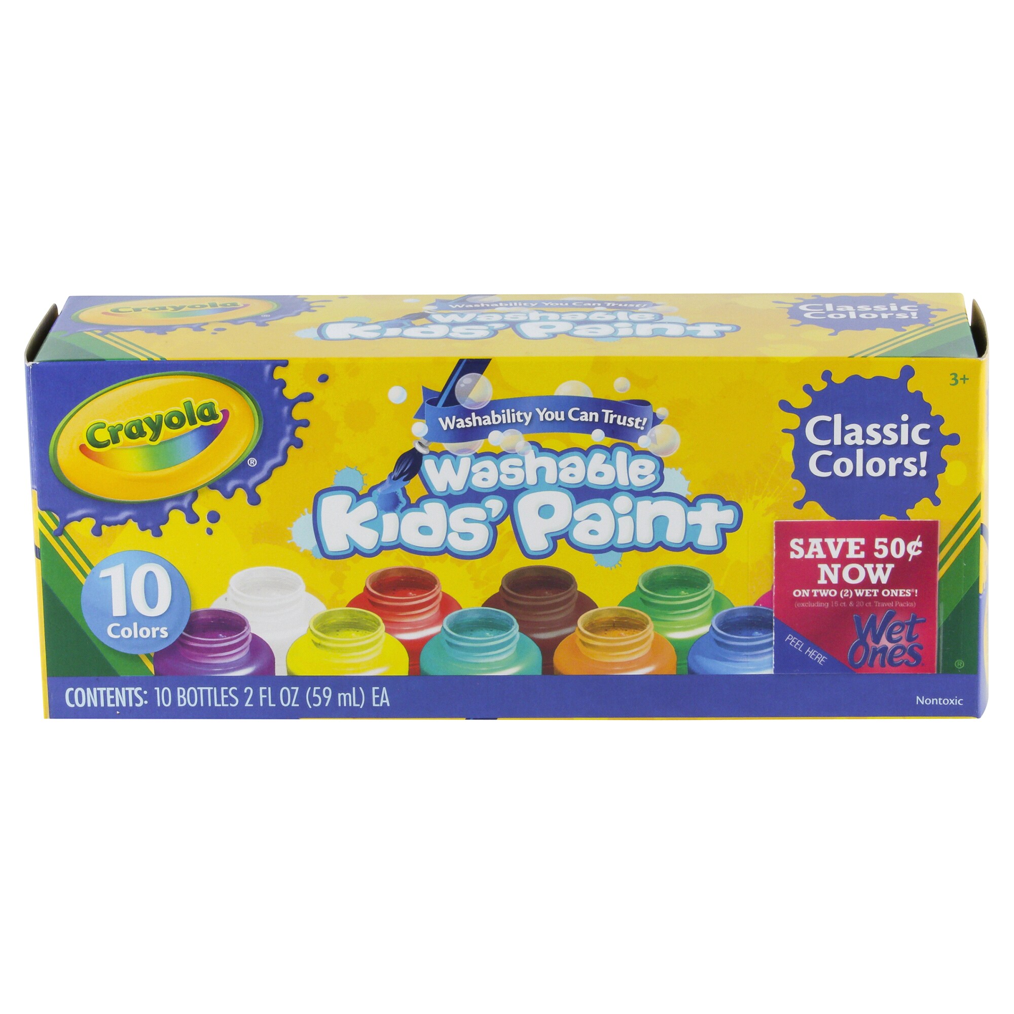 Crayola 10 Ct Washable Kids Paint Assortment Meijer Com