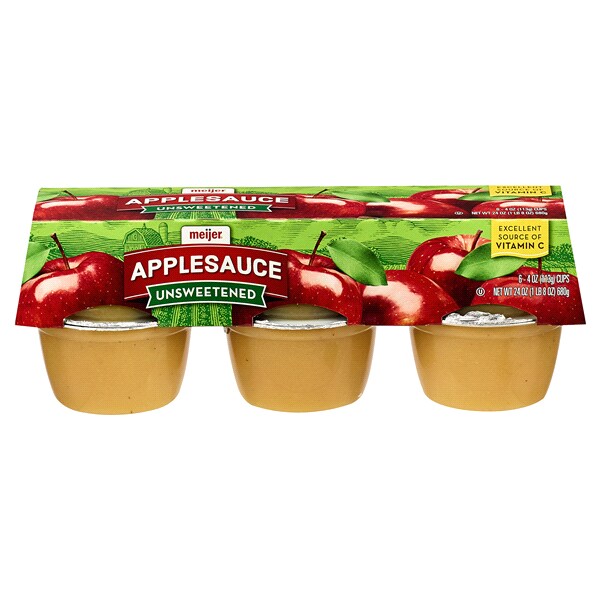 calories in unsweetened applesauce 4 oz cup