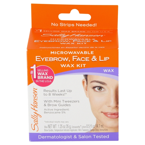 Sally Hansen Microwavable Eyebrow Face And Lip Wax Kit 3 Oz Sally Hansen Microwavable Eyebrow Face And Lip Wax Kit 3 Oz
