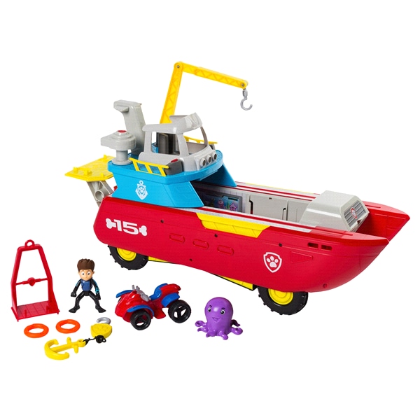 Paw Patrol Sea Patrol – Sea Patroller Transforming Vehicle with Lights and Sounds