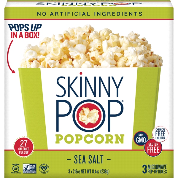 Skinny Pop Microwave Popcorn Sea Salt 3ct 8 4oz Meijer Skinny Pop Microwave Popcorn Sea Salt 3ct 8 4oz