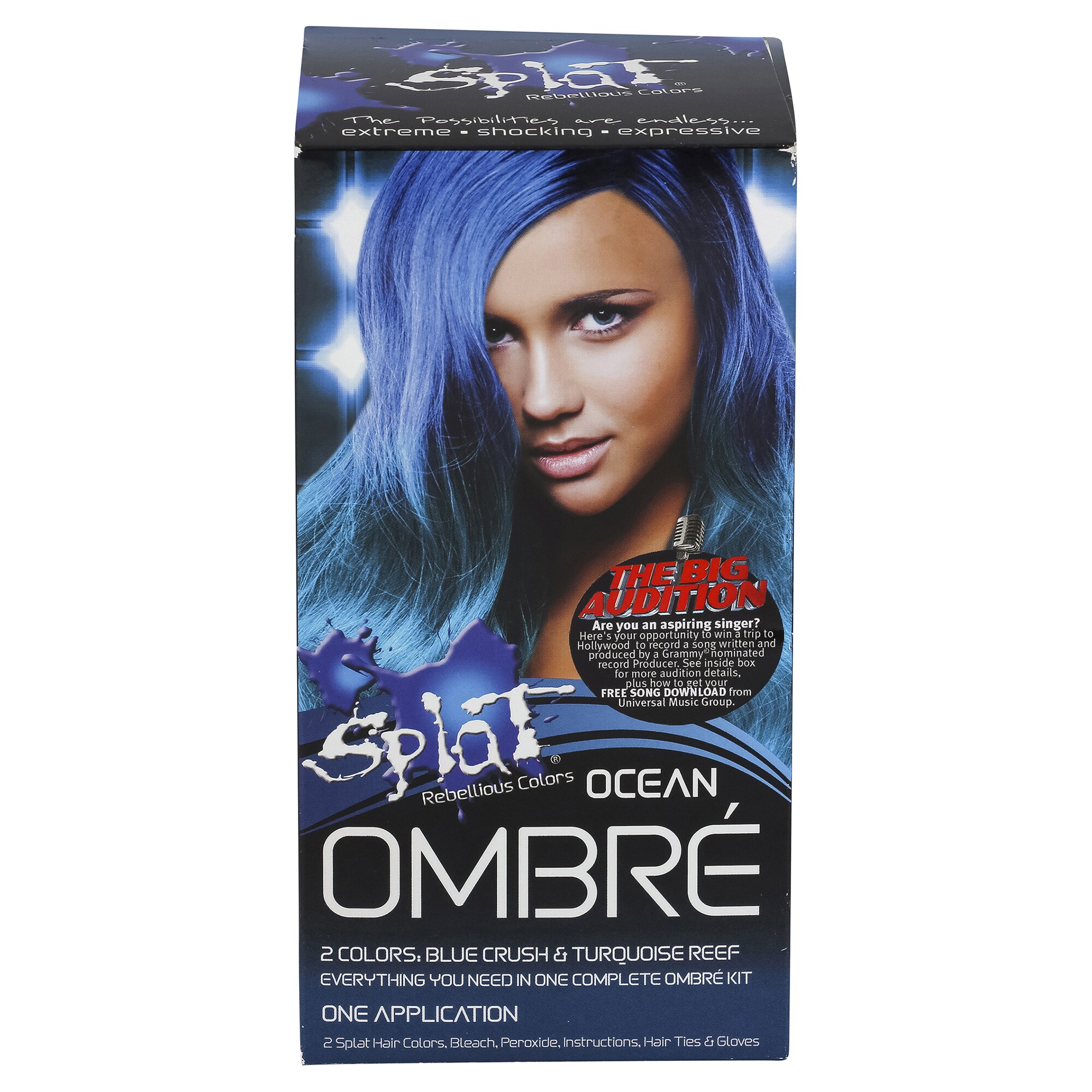 splat rebellious colors ombre