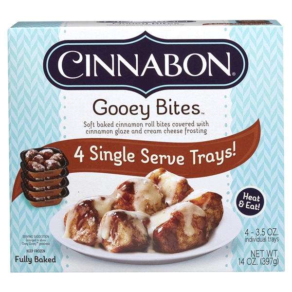 Cinnabon Gooey Bites Multi Pack 14 Oz 4 3 5 Single Serve Trays