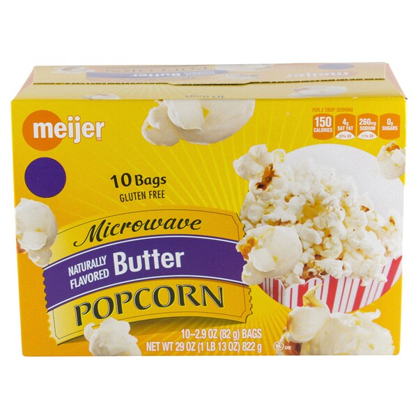 Meijer Microwave Popcorn Er 10 Count 29 Oz Meijer Microwave Popcorn Er 10 Count 29 Oz