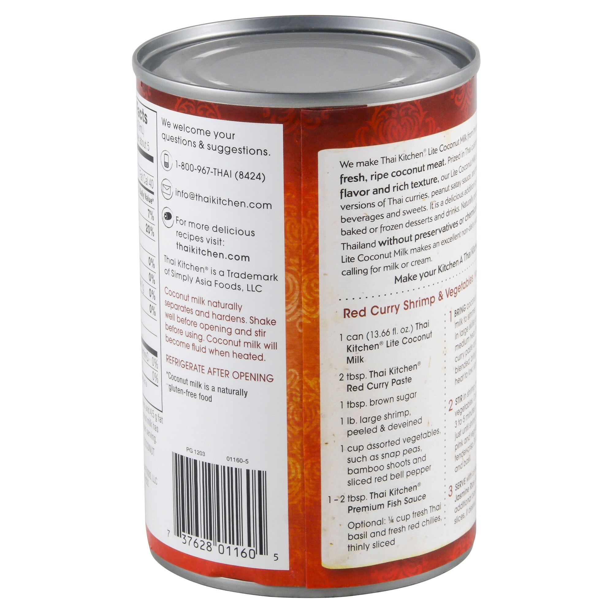 Thai Kitchen Coconut Milk Pure Lite 14 Oz Meijer