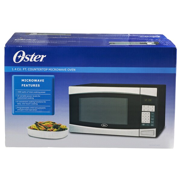 Oster 1 4 Cf 1000 Watt Microwave Oven Stainless Steel Meijer Oster 1 4 Cf 1000 Watt Microwave Oven Stainless Steel