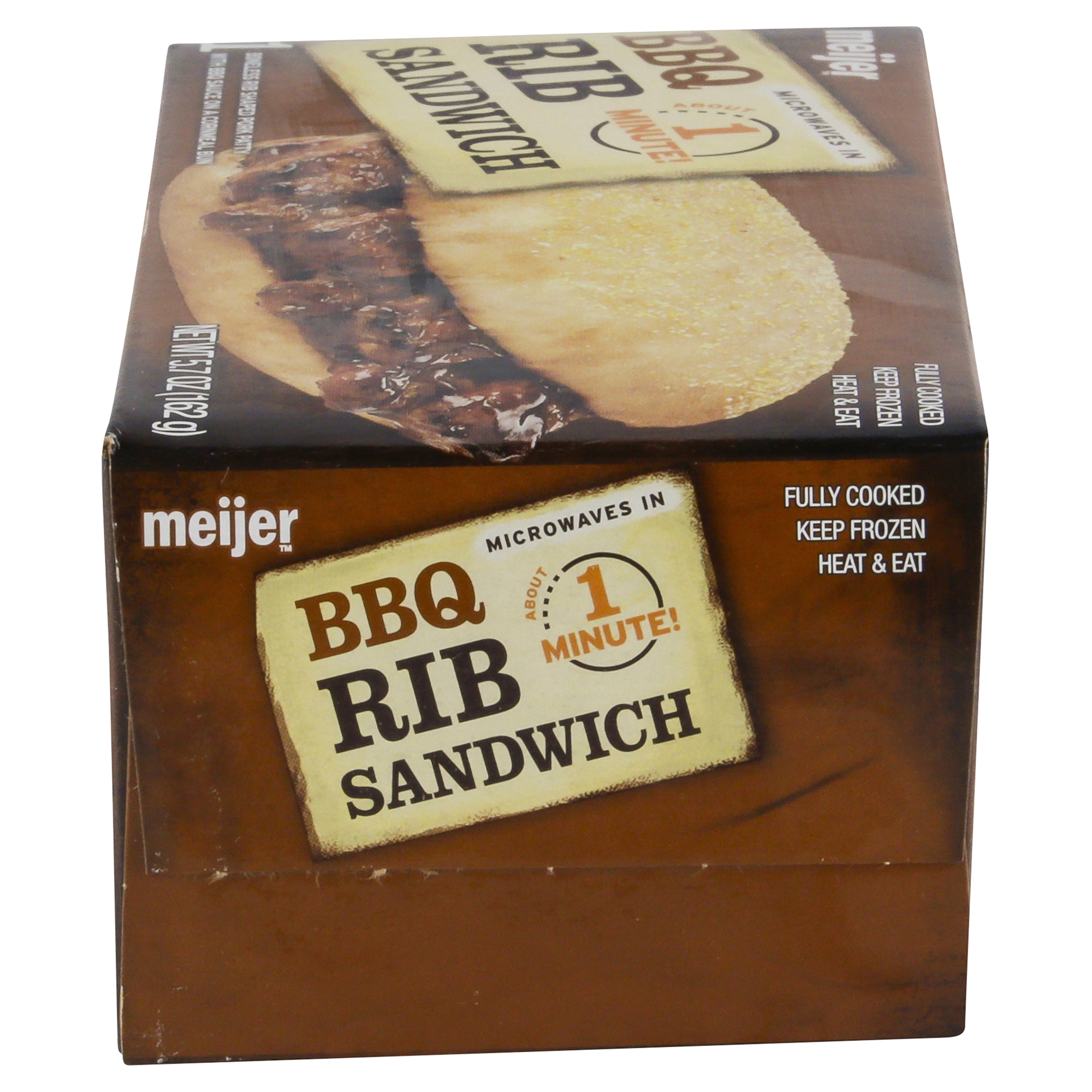 bbq rib sandwich frozen